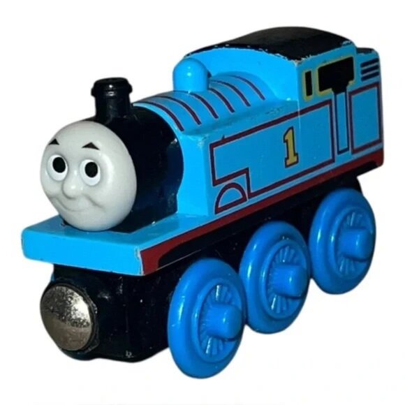 Thomas the Train Tank Engine Wooden Railway Friend Blue 60th Anniversary Edition - Picture 1 of 7